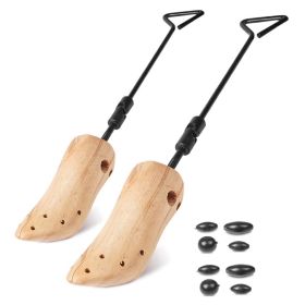 M-L Options -- 1Pc One Pair Boot Stretcher Adjustable Width Shoe Shaper Wooden Boot Widener Expander For Men Women (Option: M)