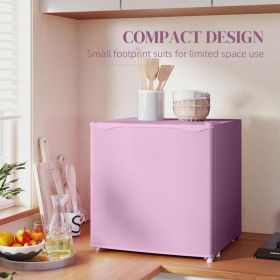 1.1 Cu.Ft Countertop Mini Freezer, Compact Upright Freezer With Removable Shelves (Option: Pink)